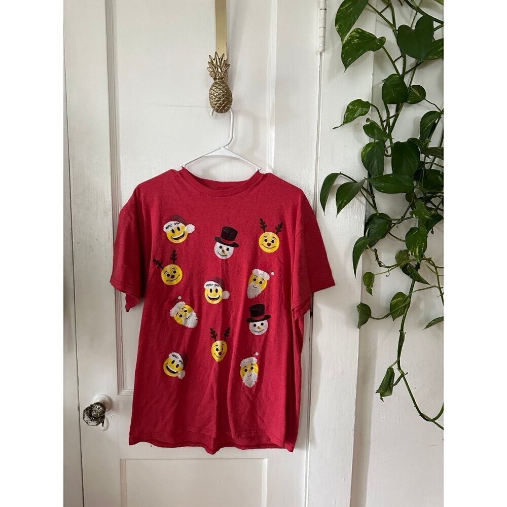 Christmas Emojis women’s size medium t-shirt
